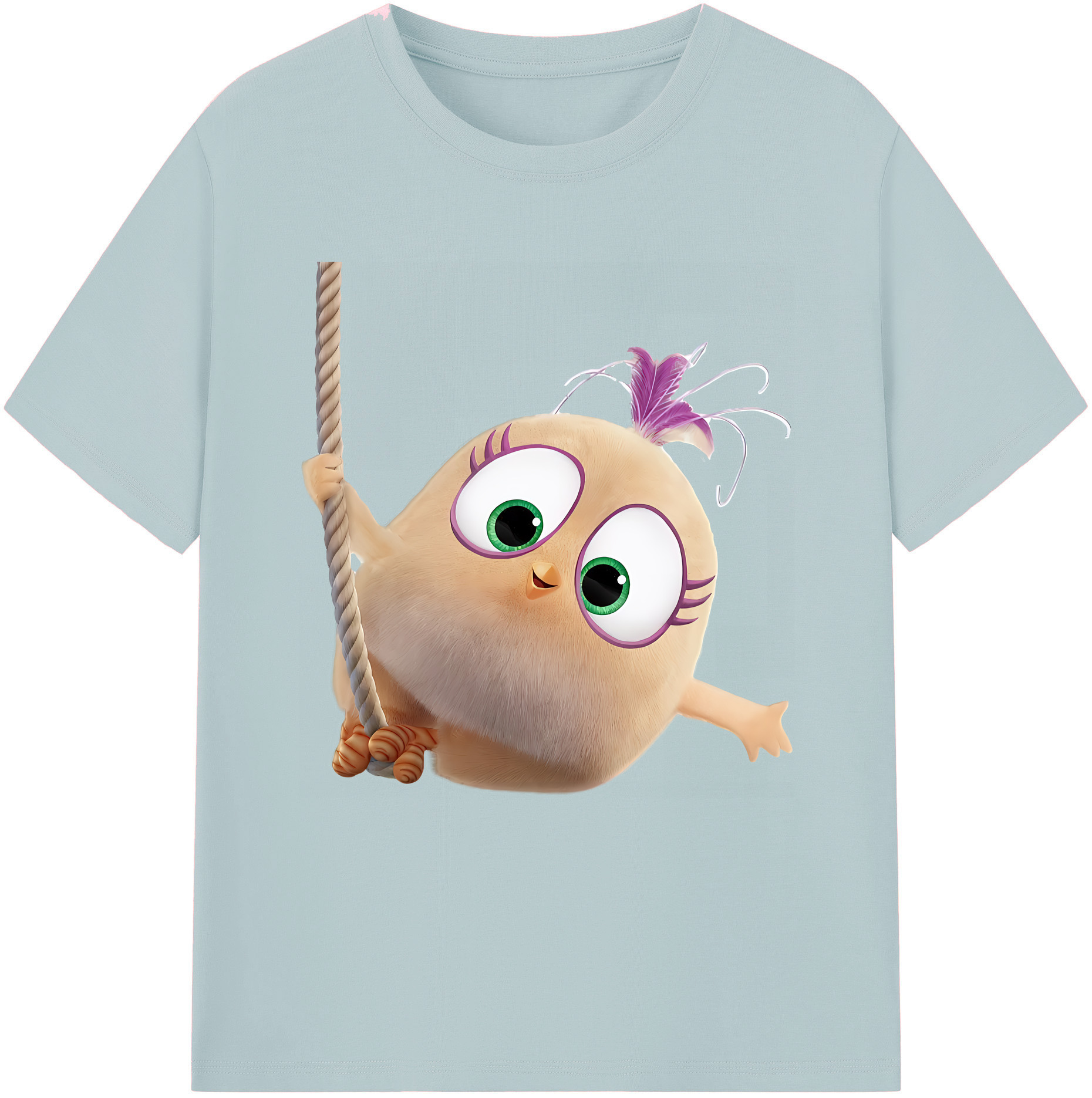 （画像用） Angry Birds アングリーバード 綿100％半袖Tシャツ（フロントプリント）